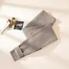 Calça de Dormir Térmica Grossa de Lã Feminina 2025 Nova Sem Costura Outono e Inverno Leggings Térmicas Justas Calças Quentes