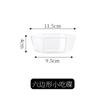 Plato para botanas acrílico PS rectangular plato para botanas plato para fruta plástico transparente plato para frutos secos bar KTV plato para fruta ensamblado