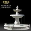 Fonte de água corrente estilo europeu, pátio externo jardim, lago de peixes, elemento aquático, decoração de paisagem, ornamento de casamento, poço dos desejos