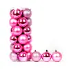 Decorações de árvore de Natal bolas de Natal em barril 24 bolas brilhantes bolas galvanizadas