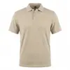 Camisa Polo Casual de Verano para Hombre, Tejido Jacquard de Punto, Holgada, Botones, Manga Corta, Europea y Americana, Transfronteriza, Venta al por Mayor