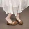Zapatos Mary Jane de estilo francés con diseño de puntera dividida sintética, nueva colección otoño 2026 para mujer, zapatos planos estilo Birkenstock para combinar con vestidos, bailarinas de punta baja