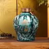 Garrafa de Vinho de Cerâmica Jingdezhen 8 5/ 5kg Jarra de Vinho Vazia Elegante para Presente em Casa Pote Selado para Armazenamento de Vinho