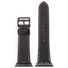 Correa de cuero compatible con Apple Watch Iwatch9 y Applewatch8. Personalización de la correa con patrón de lichi cosido a mano.