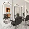 Espejo de barbería Espejo de salón de celebridad de Internet conjunto de gabinete de espejo espejo de pared de un solo lado para cortar el pelo espejo para permanente y tinte de salón