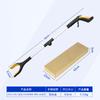 Pinza para Basura Plegable Multifuncional Engrosada de Aleación de Aluminio Recogedor Doméstico para Exteriores Pinza Sanitaria de Mango Largo para Saneamiento