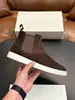 Bestseller transfronterizo: Botines cortos de piel de vaca mate STN, puño elástico transpirable, suela blanda, adecuados para el uso diario, botines casuales para hombre
