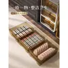 Caja de Almacenamiento de Ropa Interior Tipo Cajón para Calcetines y Ropa Interior, Caja Organizadora Doméstica Tres en Uno para Ropa Íntima, Compartimentos Separados para Ropa Interior