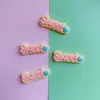 Letras em Inglês Yyds Sorte Doce Capa para Celular Grampo de Cabelo Elástico de Cabelo Cola Cremosa Material DIY Resina Acessórios Decorativos