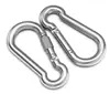 Gancho Galvanizado de Hierro con Anillo de Conexión de Tornillo Suministros para Mascotas al por Mayor Gancho de Resorte Hebilla para Auriculares Suministros para Exteriores Mosquetón