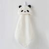 Versión Coreana Toalla de Mano Bordada de Dibujos Animados Lindos para Niños, Toalla de Limpieza Animal de Coral Fleece Bordado, Suave