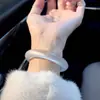 Nuevo brazalete de ágata calcedonia blanca luna estilo chino de Zhao Lusi para mujeres jóvenes, brazalete de jade gelatina de lichi
