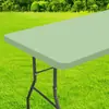Mantel Rectangular Elástico de Spandex Transfronterizo Cubierta de Mesa Semi-Ajustada de Seda de Leche Cubierta de Mesa para Banquetes de Hotel Mesa de Picnic al Aire Libre