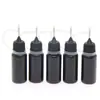 Frasco pequeno de óleo com tubo de agulha à prova de luz frasco de injeção de óleo frasco vazio para cola de calafetar para nail art frasco de cola UV frasco opaco com agulha