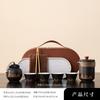 Juego de Té de Viaje con Logo Personalizado, Una Tetera, Tres Tazas, Taza Rápida, Estilo Camping de Viaje al Aire Libre, Regalo de Negocios Cerámico, Souvenir