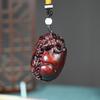Pendente de Folha de Lótus de Jacarandá Ornamento de Artesanato em Madeira Chaveiro Personalizado para Decoração de Carro Acessório para Mochila