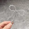 Accesorio Coreano para el Cabello con Lazo de Cristal, Pinza Brillante para el Cabello, Pinza Dulce y Elegante para el Flequillo, Pinza Lateral, Pasador