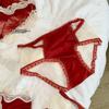 Calcinhas de Renda e Cetim Estilo Francês Luxo Leve Femininas Tamanho Plus Sexy Vazadas Puro Desejo Afinam o Quadril Cintura Média para Mulheres