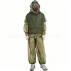 Roupa com Mosquiteiro para Camping, Roupa de Malha Respirável para Caminhada ao Ar Livre, Traje de Proteção, Conjunto de Seis Peças, Dobrável e Portátil, Anti-Mosquito