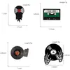 Rádio Fita Conjunto Emblema de Metal Acessórios para Roupa Série Musical Versátil Moda Broche de Lapela Esmalte Atacado