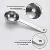 Acero Inoxidable 304 Cuchara Medidora de Cabeza Única Herramienta de Cocina para Hornear Cuchara Medidora para Café Leche en Polvo Harina de Frijol