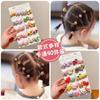 Bandas de goma de alta elasticidad sin pelo para bebé, Cuerda para el cabello para niños, tamaño pequeño, Anillo para el cabello de pulgar, Adorno para el cabello de bola para niñas