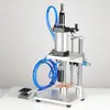 Máquina Neumática de Tapado Botella de Vidrio para Perfume Tapa de Aluminio-Plástico Máquina de Sellado Manual Máquina de Crimping de Sellado de Agarre para Botella de Cabezal de Spray