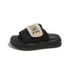 Zapatillas de lona con velcro populares transfronterizas para mujer, nuevas de moda de verano 2025, sandalias de plataforma de altura para playa