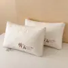 2026 Nueva Almohada de Soporte para el Cuello Jacquard de Algodón y Lino Núcleo de Almohada de Lino, Pluma y Algodón