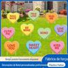 Plugues de aterramento para pátio transfronteiriço de 2025, plugues de aterramento decorativos para festa de jardim ao ar livre em formato de coração, para floresta