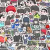 200 Adesivos de Desenho Animado de Ten Qian Tian do Programa Zongdi Ba, Adesivos Fofos em Versão Q de Chen Shaohsi e Zhao Xiaotong para Decoração
