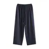 Pantalones de Trabajo de Secado Rápido para Mujer 2026 Verano Delgados de Cintura Alta Sueltos de Pierna Ancha Rectos Deportivos Casuales Estilo Americano Pantalones de Senderismo