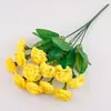 Flores Artificiales al por Mayor, 12 Claveles, Flores de Seda, Cajas de Flores, Estanques de Flores, Macizos de Flores, Arreglos Florales, Ramos de Boda para el Hogar