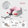 Almohada en Forma de U de Espuma Viscoelástica al por Mayor, Circunferencia del Cuello Ajustable, Almohada Cervical de Viaje para Coche, Viaje de Negocios, Almohada de Avión, Almohada Portátil en Forma de U