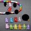8621 oso transparente grande acrílico accesorios de joyería colgante diy pulsera de cuentas para niños collar pendientes