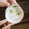 Posavasos de cerámica Dan Yun Yunshang para taza de té, alto valor estético, juego de taza y platillo personal exquisito, plato de aperitivos estilo chino para uso doméstico