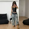 Top de tirantes de cuello redondo de moda de estilo europeo y americano para verano, diseño de nicho, top versátil para chicas calientes, venta al por mayor transfronteriza para mujeres