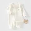 Mameluco para bebé, algodón puro, Clase A, sin costuras, para niñas recién nacidas, mameluco estilo princesa, conjunto de algodón puro para salidas
