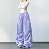 Pantalones de chándal casuales estampados para mujer, nuevo estilo Otoño e Invierno 2025, sexys, Hip-Hop, Street Dance, holgados, efecto adelgazante, versátiles, pantalones de pierna ancha