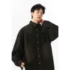 Chaqueta de Mezclilla de Alto Peso Nueva para Hombre Otoño 2026, Estilo Callejero Ligero Versión Coreana, Abrigo de Moda Holgado Talla Grande