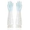 Luvas de Lavar Louça Forradas com Lã Pacote Luvas Domésticas à Prova de Óleo Anti-Manchas Luvas de Limpeza de PVC Luvas Frescas
