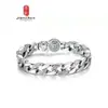 Pulsera Plateada Mantras de Seis Caracteres Giratoria Moderna Versión Ancha para Hombre Personalidad Agresiva Pulsera Retro Pulsera Transfronteriza