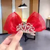 Horquilla de Lazo Super Hada para Niños Corona de Princesa Horquilla Linda Bebé Tocado de Malla Estéreo Niña Pequeña Accesorios para el Cabello