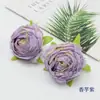 Flores de Rosa con Borde Quemado y Núcleo Envuelto, Flores de Rosa Artificiales, Decoración de Pared de Flores para Bodas, Flores Falsas, Paquete de Materiales para Bricolaje, Accesorios para Cajas de Flores