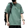Fabricante Direto Manga Curta Corrida Tendência Mais Vendido Solta Manga Curta Camiseta Masculina Versátil Nova Casual Top