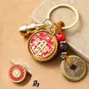 Llavero del zodiaco de la bendición de Tianguan, de latón, con cinco emperadores, imitación de cobre, con llave en mano. Gran oferta en un lugar pintoresco.
