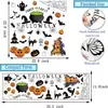 Halloween Bruxa Inglês Caldeirão Abóbora Adesivos de Parede Fantasma Morcego Gato Preto Teia de Aranha Adesivos Decorativos Autoadesivos Atacado