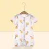 Enterizo de Manga Corta para Niños, Algodón para Bebé Estilo Verano Delgado, Mameluco de Manga Corta para Niños Pequeños, Ropa Infantil, Clase A