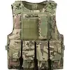 Chaleco Táctico Infantil Chaleco de Lona Multifuncional Camuflaje Chaleco Antibalas Transpirable para Exteriores Juego PUBG