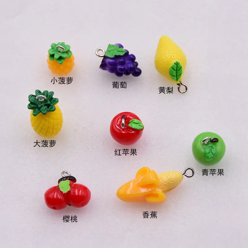 树脂水果耳饰挂坠